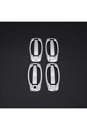 FİAT FİORİNO 2008 VE ÜZERİ MODELLER KROM KAPI KOLU 4 KAPI 8 PARÇA PASLANMAZ ÇELİK