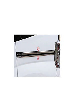 FİAT FİORİNO 2008 VE ÜZERİ MODELLER KROM KAPI RAYI SÜRGÜ ÇITASI 4 PARÇA PASLANMAZ ÇELİK