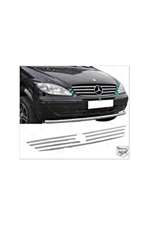 MERCEDES VİTO 639 2003-2010 MODEL ARASI KROM ÖN PANJUR 7 PARÇA PASLANMAZ ÇELİK
