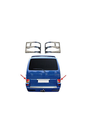 VW TRANSPORTER T-4 1995-2002 MODEL ARASI KROM STOP ÇERÇEVESİ 2 PARÇA PASLANMAZ ÇELİK