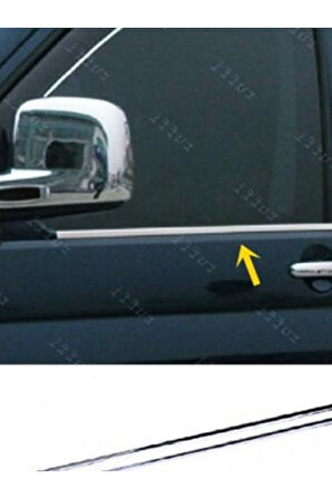 VW TRANSPORTER T-5 2003-2014 MODEL ARASI KROM CAM ÇITASI 2 PARÇA PASLANMAZ ÇELİK