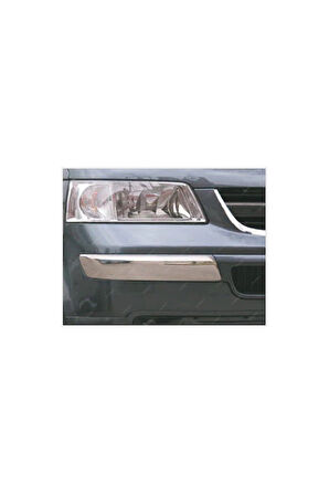 VW TRANSPORTER T-5 2003-2010 MODEL ARASI KROM ÖN TAMPON KAŞI 2 PARÇA GENİŞ PASLANMAZ ÇELİK