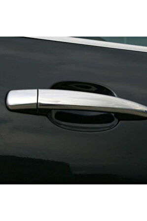 PEUGEOT 407 2004-2010 MODEL ARASI KROM KAPI KOLU 4 KAPI 8 PARÇA PASLANMAZ ÇELİK