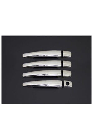 PEUGEOT 407 2004-2010 MODEL ARASI KROM KAPI KOLU 4 KAPI 8 PARÇA PASLANMAZ ÇELİK