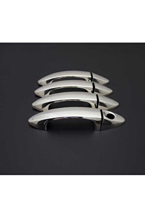 FORD FİESTA 2009-2017 MODEL ARASI KROM KAPI KOLU 4 KAPI 8 PARÇA PASLANMAZ ÇELİK