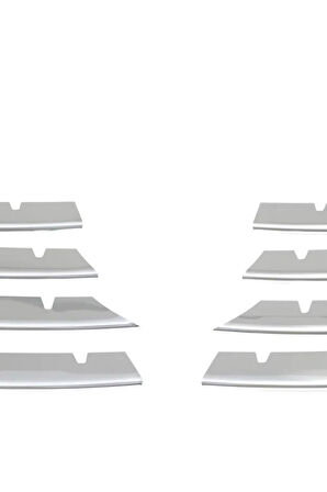 VW PASSAT 3C 2005-2011 MODEL ARASI KROM ÖN PANJUR 8 PARÇA PASLANMAZ ÇELİK