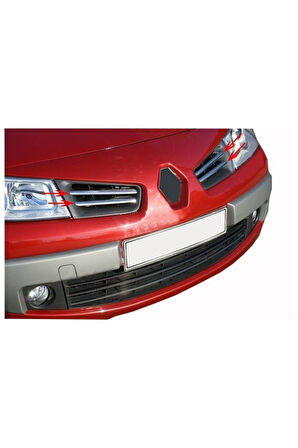 RENAULT MEGANE-2 2007-2010 MODEL ARASI KROM ÖN PANJUR 4 PARÇA PASLANMAZ ÇELİK