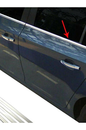 CHEVROLET CRUZE SEDAN 2009-2015 MODEL ARASI 6 PARÇA KROM CAM ÇITASI PASLANMAZ ÇELİK