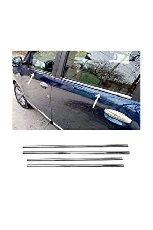 DACİA LODGY 2012 VE ÜZERİ MODELLER KROM CAM ÇITASI 4 PARÇA PASLANMAZ ÇELİK