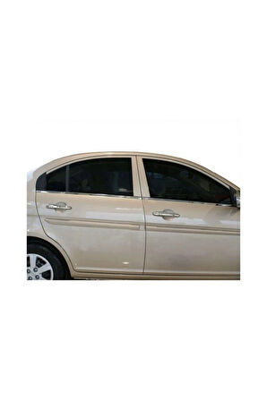 HYUNDAİ ACCENT ERA 2005-2011 MODELLER ARASI KROM CAM ÇITASI 4 PARÇA PASLANMAZ ÇELİK