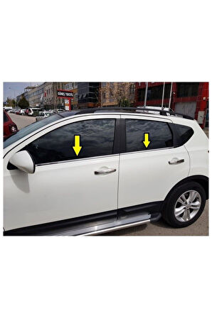NİSSAN QASHQAİ 2007-2013 MODELLER ARASI KROM CAM ÇITASI 4 PARÇA PASLANMAZ ÇELİK
