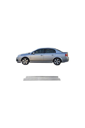 OPEL VECTRA C KASA 2002-2008 MODELLER ARASI KROM CAM ÇITASI 4 PARÇA PASLANMAZ ÇELİK