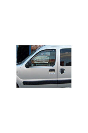 Renault Kangoo 1998-2007 Modeller Arası Krom Cam Çıtası 2 Parça Paslanmaz Çelik