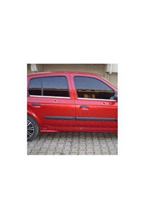 RENAULT CLİO 2 HB 1999-2005 MODELLER ARASI KROM CAM ÇITASI 4 PARÇA PASLANMAZ ÇELİK