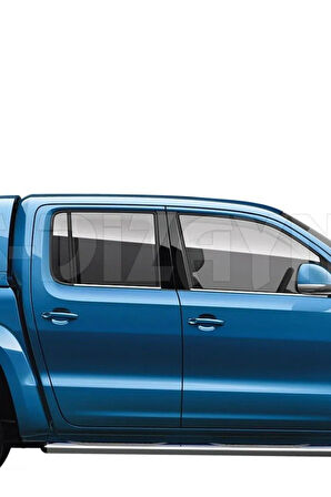 VW AMAROK 2010-2023 MODELLER ARASI KROM CAM ÇITASI 4 PARÇA PASLANMAZ ÇELİK