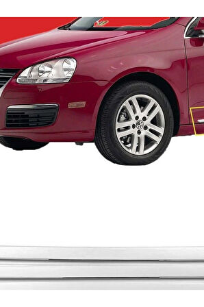 VW JETTA 2005-2010 MODELLER ARASI KROM CAM ÇITASI 4 PARÇA PASLANMAZ ÇELİK