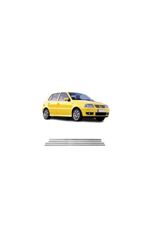 VW POLO 1994-2002 MODELLER ARASI KROM CAM ÇITASI 4 PARÇA PASLANMAZ ÇELİK