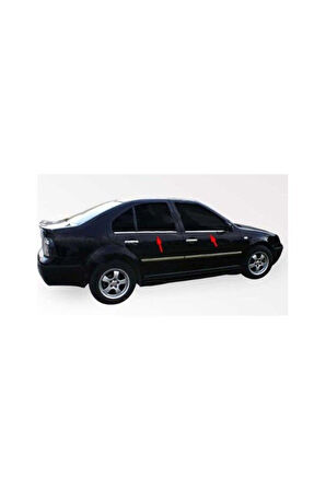 VW BORA 1998-2004 MODELLER ARASI KROM CAM ÇITASI 4 PARÇA PASLANMAZ ÇELİK