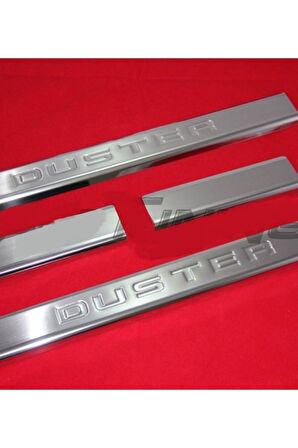 DACİA DUSTER 2018 VE ÜZERİ MODELLER KROM KAPI EŞİĞİ 4 PARÇA PASLANMAZ ÇELİK