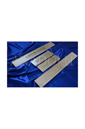 KİA SPORTAGE 2005-2010 MODELLER ARASI KROM KAPI EŞİĞİ 4 PARÇA PASLANMAZ ÇELİK