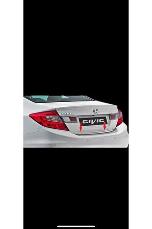 HONDA CİVİC FB7 KASA 2012-2015 MODELLER ARASI KROM BAGAJ ALT ÇITASI PASLANMAZ ÇELİK