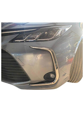 TOYOTA COROLLA 2019 VE ÜZERİ MODELLER KROM SİS ÇERÇEVESİ 2 PARÇA PASLANMAZ ÇELİK