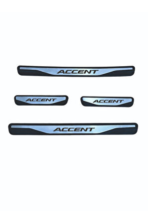 ACCENT BLUE KAPI EŞİĞİ 2011 VE ÜZERİ NEW KROM KAPI EŞİĞİ 4 PARÇA PASLANMAZ ÇELİK