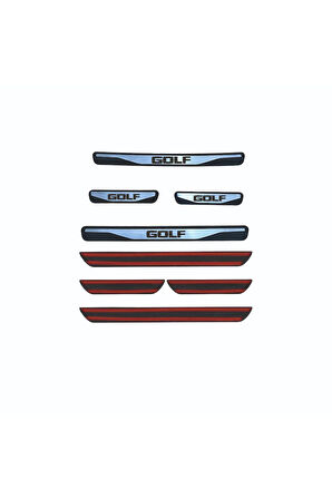 GOLF 6 KAPI EŞİĞİ 2010-2013  NEW KROM KAPI EŞİĞİ 4 PARÇA PASLANMAZ ÇELİK