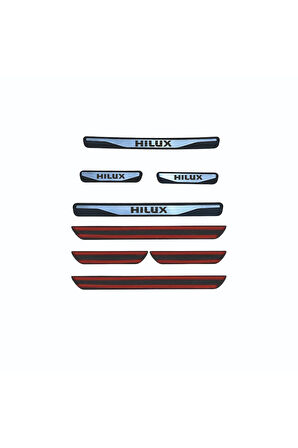 HILUX KAPI EŞİĞİ 2015-2019 ÜZERİ NEW KROM KAPI EŞİĞİ 4 PARÇA PASLANMAZ ÇELİK