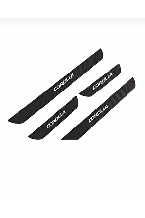 TOYOTA 2002-2006 COROLLA OLD KARBON KAPI EŞİĞİ 4 PARÇA KROM YAZILI