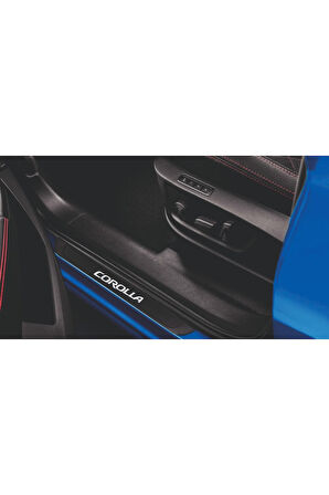 TOYOTA 2014-2018 COROLLA OLD KARBON KAPI EŞİĞİ 4 PARÇA KROM YAZILI