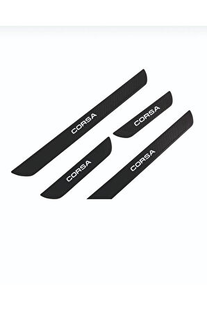 OPEL 2015-2019 CORSA E OLD KARBON KAPI EŞİĞİ 4 PARÇA KROM YAZILI