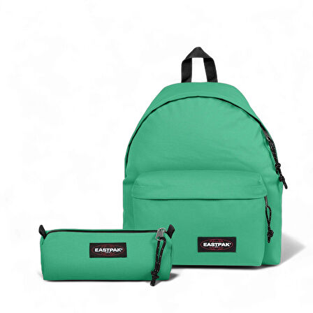 Eastpak Benchmark Single Gem Green Kalem Çantası ve Padded Pak'r Okul Sırt Çantası Set