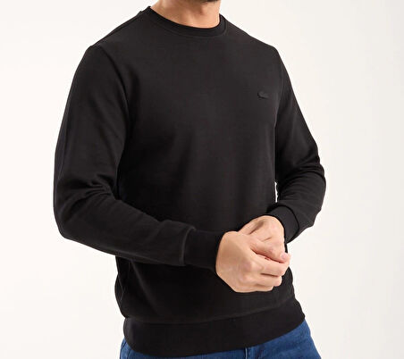 LACOSTE BİSİKLET YAKA SİYAH REGULAR FİT PARİS ARMA