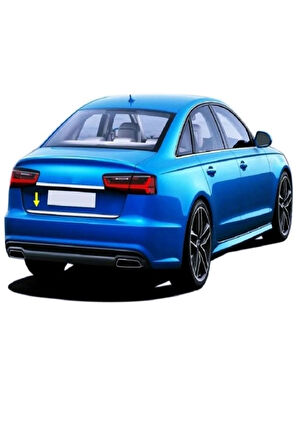 Audi A6 Krom Bagaj Alt Çıtası 2018 Üzeri Paslanmaz Çelik