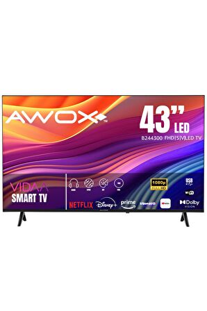 Awox B244300 Full HD 43" 109 Ekran Uydu Alıcılı Smart LED TV