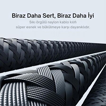 Baseus Süper Dayanıklı 1 Metre 100W Type C To Type C Şarj Kablosu, E-Marker Çipli, Akım Isı Korumalı