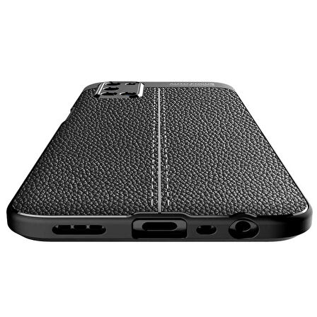 Gpack Oppo A52 Kılıf Niss Silikon Deri Görünümlü