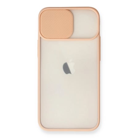 Apple İphone 11 Kılıf Palm Buzlu Kamera Sürgülü Silikon - Pembe iegxx
