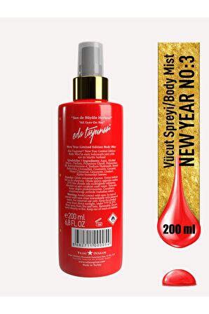 Eda Taşpınar New Year Red No:3 Body Mist - 200 ML (EGY0009)