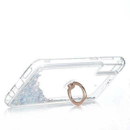 Gpack Samsung Galaxy A70 Kılıf Milce Sulu Yüzüklü Silikon Arka Kapak