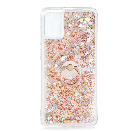 Gpack Samsung Galaxy A31 Kılıf Milce Sulu Yüzüklü Silikon Arka Kapak