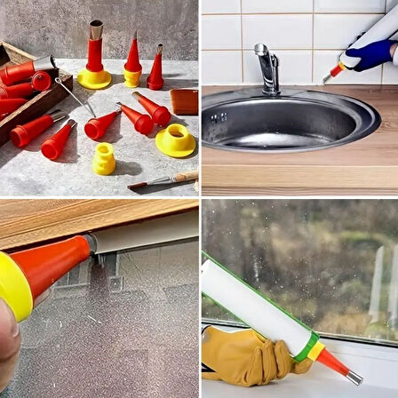 By Nevser®30 Parça Silikon Kalafat Mastik Alet Seti Mastik Ucu