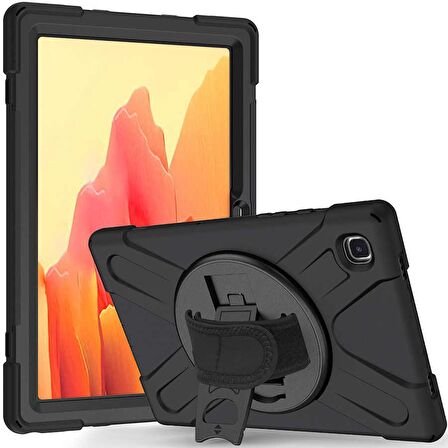 Gpack Samsung Galaxy Tab A7 10.4 T500 2020 Kılıf Defender Tablet Tank Koruma Standlı df2