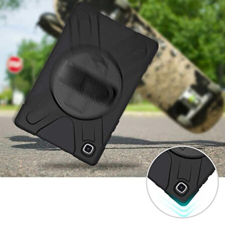 Gpack Samsung Galaxy Tab A7 10.4 T500 2020 Kılıf Defender Tablet Tank Koruma Standlı df2