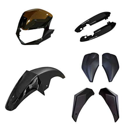 Mondial MH Drift 125 Kaporta Seti Siyah 5 Parça