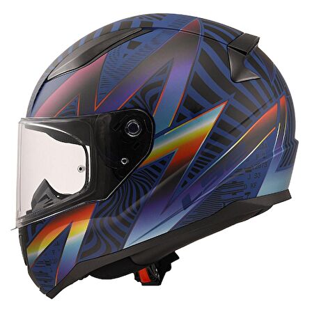LS2 Rapıd 2 Optik Kapalı Kask Mat Mavi-Mor
