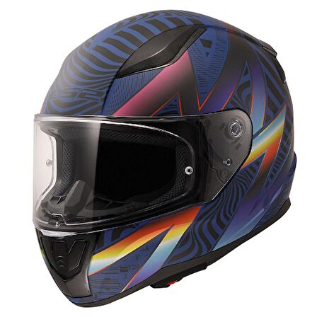 LS2 Rapıd 2 Optik Kapalı Kask Mat Mavi-Mor