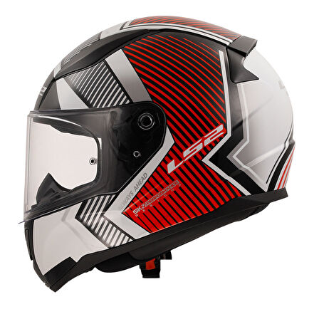Ls2 Rapıd 2 Extra Beyaz-Kırmızı Kask L