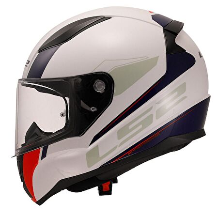 LS2 Rapıd 2 Driveway Kapalı Kask Beyaz-Mavi